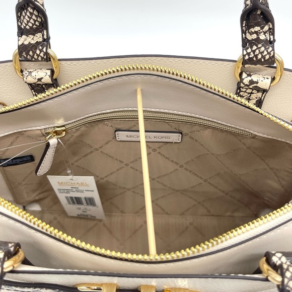 Michael Kors Reed Large Center Zip Satchel Crossbody Bag - Picture 7 of 10